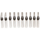 10Pcs/Set Stainless Steel Assorted Tattoo Nozzle Tip For Tattoo Needles Set  OZ