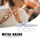 Kazoo Metal Musical Instrument Portable for Beginner Music Lover Children Gifts