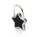 Table Stars Foldable Wallet Hanger Handbag Hook Pocket Holder (black) K2T4