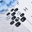 24pcs Bride Nail Art Finger Full Cover Artificial Nail Ti%!