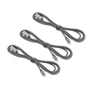 3pcs 1.8m Micro USB Cables Nylon Braided 2A Fast Charging Data Sync Cable A