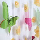 Chiffon Butterfly Pattern Wall Decoration Transparent Curtain Scarf Shawl C