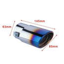 Car Muffler Tip Exhaust Pipe Tail Burnt Blue Titanium Steel Stainless V1N9