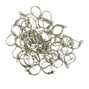 250 Pcs Earring Ear Hooks Clasps Clasps Ear Clasps Wire Coil Hooks