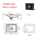 Black Rustproof Toolbox Lock Stainless Door Key Latch Paddle Handle Trailer