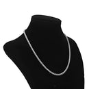 Fashion Boys Men 316L Stainless Steel 3mm Thin Cable Chain Necklace 18"