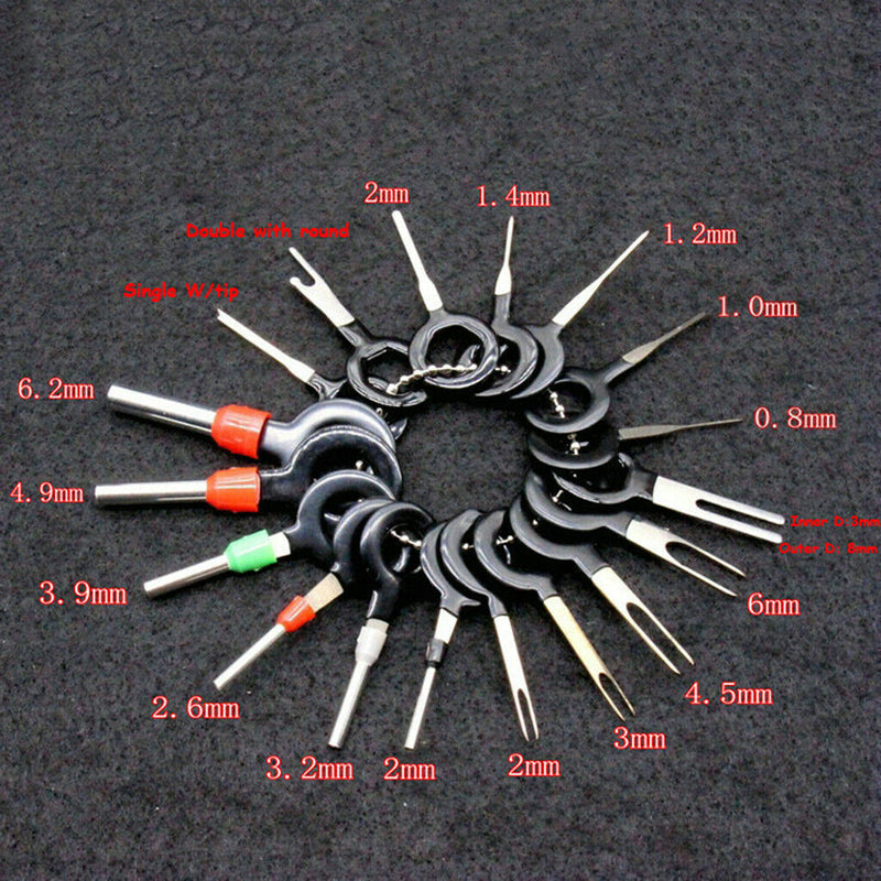 36pcs Pins Terminals Removal Tools, Terminals Removal Key Tool for Car Auto Wire