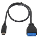 2X(Usb 3.1 Type-C Usb-C Male Single Port To Usb 3.0 Motherboard 19Pin 20Pin