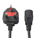 6ft 3-Prong Mains AC Power Cord Cable UK Plug 10A 110-220V for Laptop Adapter