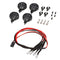 2 Red 2 White LED Lights Lampshade for 1/10 1/8 RC Crawler RC4WD Axial ACS10