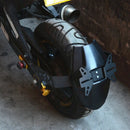 Motorcycle Rear Mudguard Wheel Tire Splash Cover Guard with License Plate B R9F7