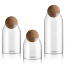 Transparent Glass Storage Tank Borosilicate Glass Sealed Cans With Cork For