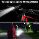T6 LED Flashlight Zoom 5 Modes Bike Camping Outdoor Emergency Fishing Torch