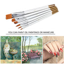 6Pcs/Set Art Painting Brushes Acrylic Oil Watercolor Artist Paint Brush Tool.