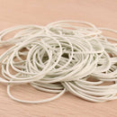 50 PCS Rubber Bands White Color Rubber Elastic Bands Office Home Rubber Band