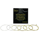 6pcs Acoustic Guitar Brass Strings Replacement Full Set Steel Core Plated