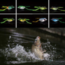 1PC Cute Frog Topwater Fishing Lure Crankbait Hooks Bass Bait Tackle 7colors`OZ