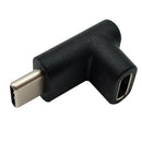 Type-C Male-Female Adaptor Data Syncing Charging Right Angle Converter Cable