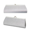 Women Glitter Clutch Purse Evening Party Wedding Banquet Handbag Shoulder B E9U3