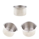 Stainless Steel Recessed Cup Drink Holder for Marine Boat RV Camper 90x55mm.