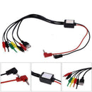 Power Supply Test Lead Cable Kit 2 Alligator Clip 2 Plug Kit Hook Banana F4G6