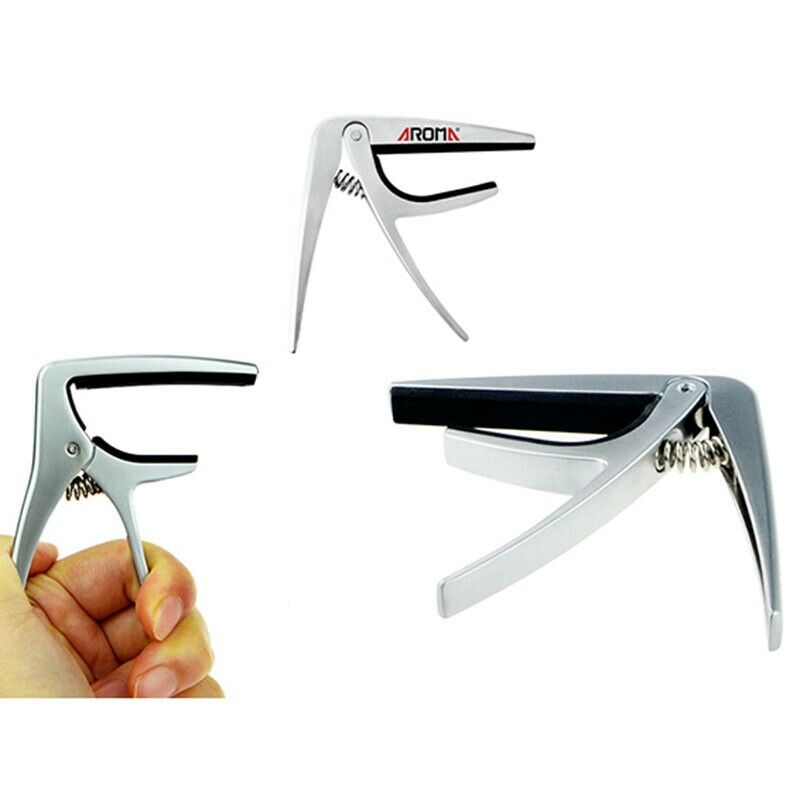 Aroma Ac-02 Classic Guitar Capo Silicone Cushion Metal Capo Trigger Guitar
