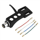 Black Turntable Headshell For Technics For Other Turntables 4 Pin Contacts