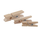 100x 35mm Mini Natural Wooden Clothes Photo Paper Peg Clothespin Craft Clips