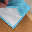 microfiber double-sided absorbent rag cleaning cloth bamboo fiber cleaning clo%!
