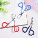 Scissors Flat Tip Eyebrow Tweezers Clamp Clipper Eyebrow Removal Makeup ToolOZ
