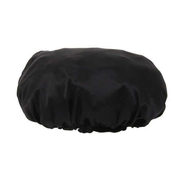 100% Pure Silk Sleeping Cap Sleep Hat Wrap Hair Care Bonnet Scarves Black