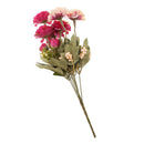 6-Heads Artificial Peony Silk Bridal Wedding Flowers Bouquets Decor Rose Red
