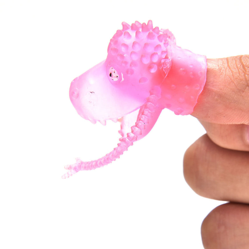 10Pcs/Set Finger Puppets Plastic Dinosaur Finger Toys Mini Gashapon Kids Toys Z