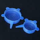 12pcs Heat Resistant Silicone Stretch Lids Food Wrap Bowl Pan CoverÃ¯Â¼Ë†Blue) SN9F