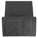 Grey Bed Storage Pockets Felt Bedside Hanging Storage Organizer Holder With