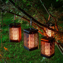 LED Solar Flame Light Outdoor Garden Landscape Decoration Clip Hanging Lantern