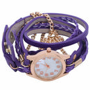 Hand-woven Wrapped Bracelet Women Watch Ladies Quartz Watch Casual Women Wr