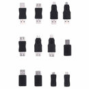 12 PCS OTG F/M USB Male To Female Micro Mini Changer USB Adapter Converter 5 Pin
