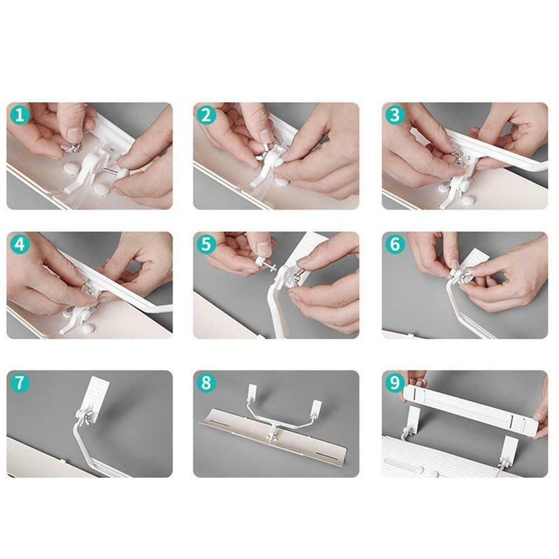 Adjustable Air Conditioner Cover Windshield Air Conditioning Baffle (White) A