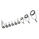 Set of 9 Fishing Rod Guides Tip Rod Guides Tips Parts Rod Building Repair
