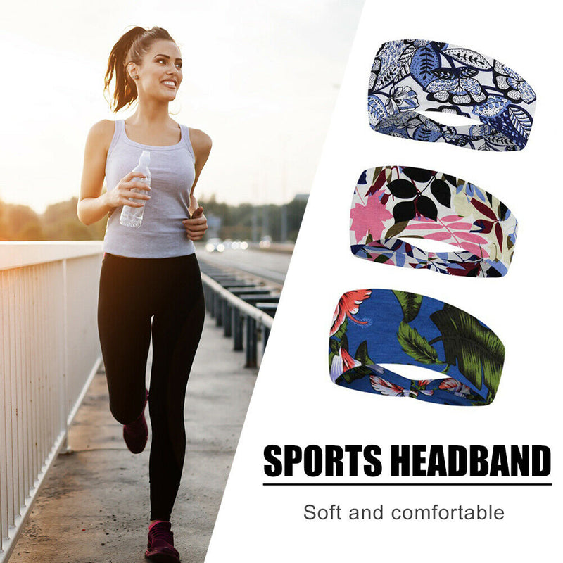 3pcs Sport Hair Bands Running Fitness Yoga Women Elastic Workout Sweatband