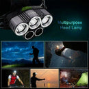 250000LM 5X T6 LED Headlamp Head Torch Light Flashlight Camping Rechargeabl G2J0