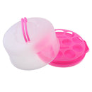 Plastic Cake Carrier Airtight Container For Cake, Cupcakes, Dessert Pink