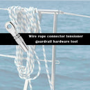 Stainless Steel Wire Rope Connector Guardrail Hardware DIY Fitting Rigging