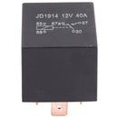 40A DC 12V 5 Pins SPDT Truck Auto Car Alarm Audio Relay JD1914 Black