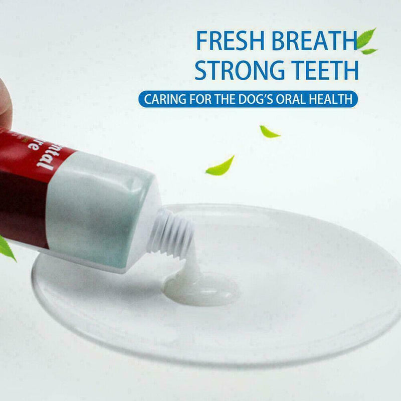 Pet Cat Dog Toothpaste Dental Clean Oral Health Care Breath Plaque Removal P6W8
