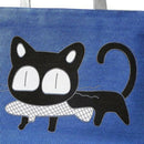 Girl cat eat fish shopping bag Shoulder Women Handbags beach tote bags hand Y5P9
