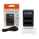 USB LCD Battery Charger EN-EL14 For Nikon D5500 D5100 D5200 D300 D3200 D310