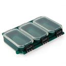 Double Sided 6 Compartments Waterproof Plastic Fishing Tackle Box Lure Box