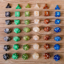 7Pcs D10 Multi-Sided Gem Dice Die for RPG Dungeons & Dragons DND D&D Game SetLJ
